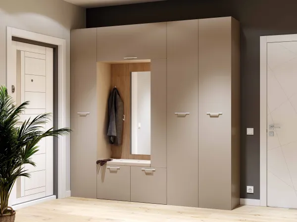 Организация хранения в маленькой прихожей