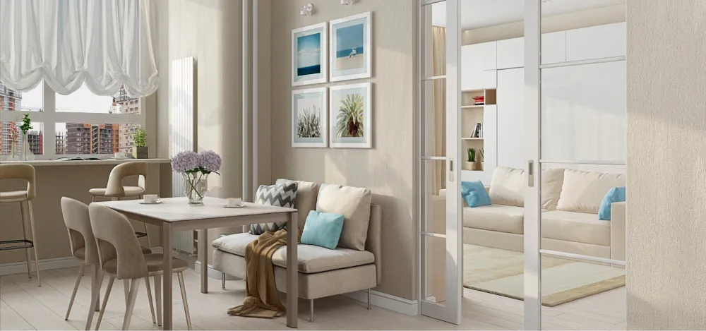 Зонирование перегородками