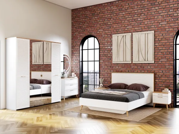 Спальный гарнитур "Гавана" композиция #1 Белый