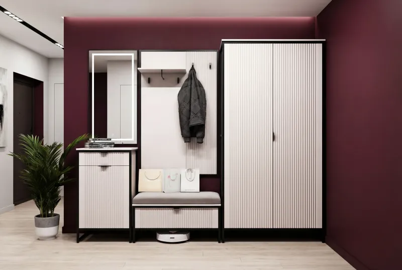 Тумба 1 дв и 1 ящ "Нора" прихожая Персидский жемчуг