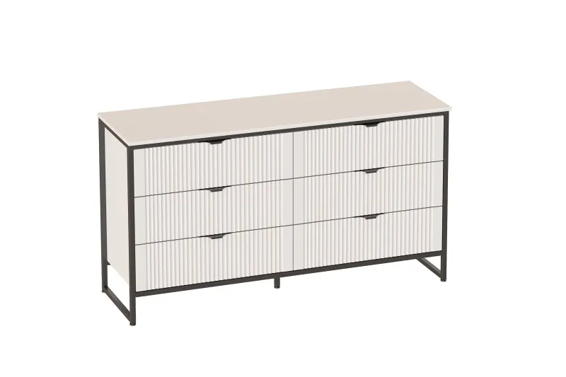 Комод 6 ящ "Нора" спальня Персидский жемчуг