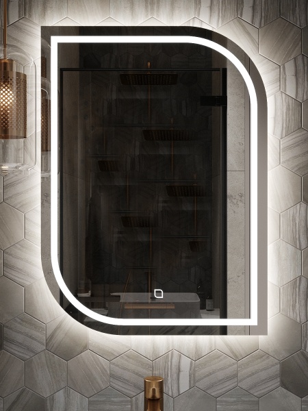 Зеркало навесное Z-17 с подсветкой вертикальное Зеркало навесное Z-17 с подсветкой вертикальное